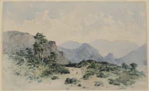 Les Monts du Lake District, Borrowdale, 1840-58